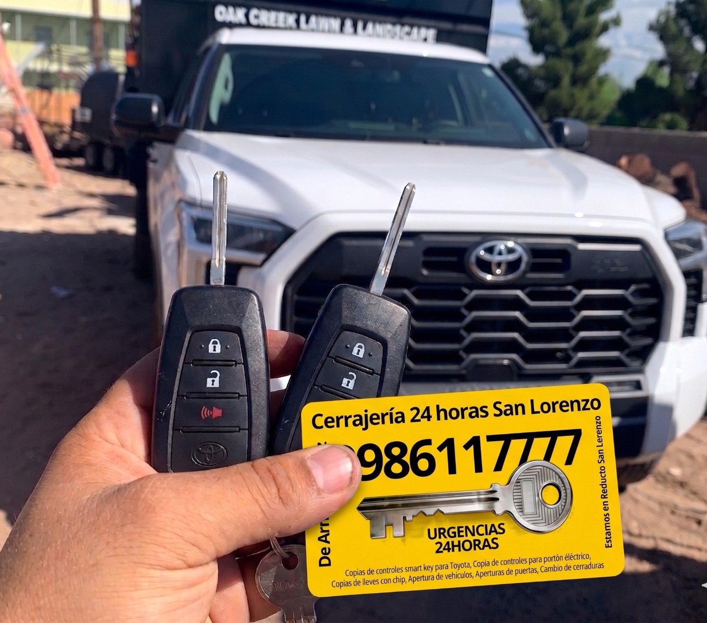 Tarjeta de servicios de Cerrajería 24 horas